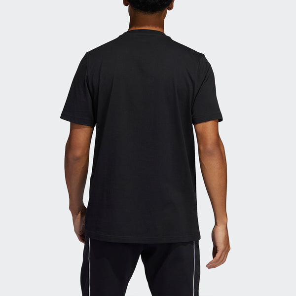 Футболка Adidas x LEGO Harden Tee 'Black White Orange', черный — фото 3