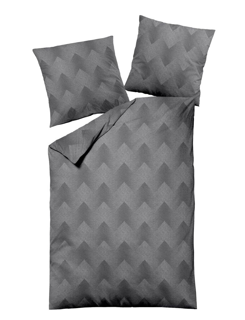 

Постельное белье Dormisette Fine фланелевое 155x220 зигзаг серый уни меланж 1660-95