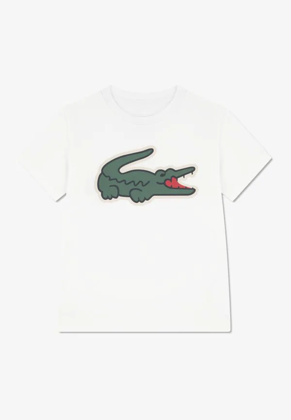 Спортивная футболка унисекс с принтом Lacoste, Blanc