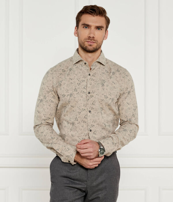 

Рубашка Joop! Slim Fit с рисунком, бежевый