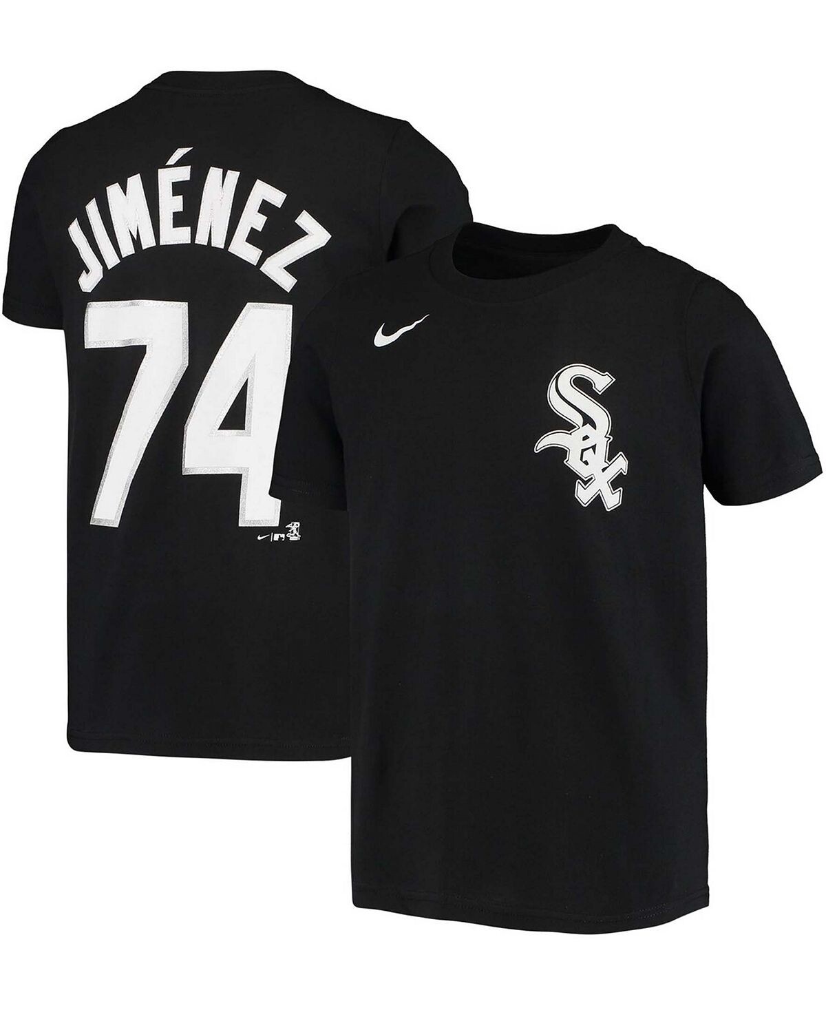 

Футболка Big Boys Eloy Jimenez Black Chicago White Sox с именем игрока и номером Nike