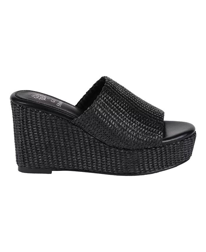 Женские босоножки на танкетке Vivica Espadrille GC Shoes, черный — фото 2
