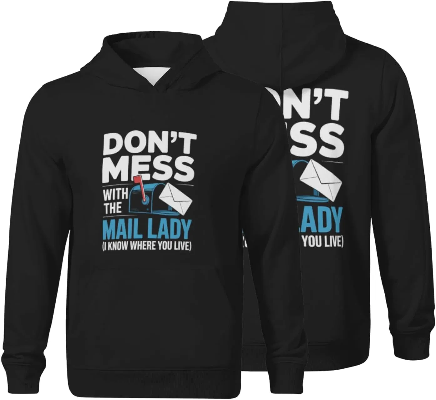 Детская худи с капюшоном Funny Don't Mess With The Mail Lady HEAPPER, белый