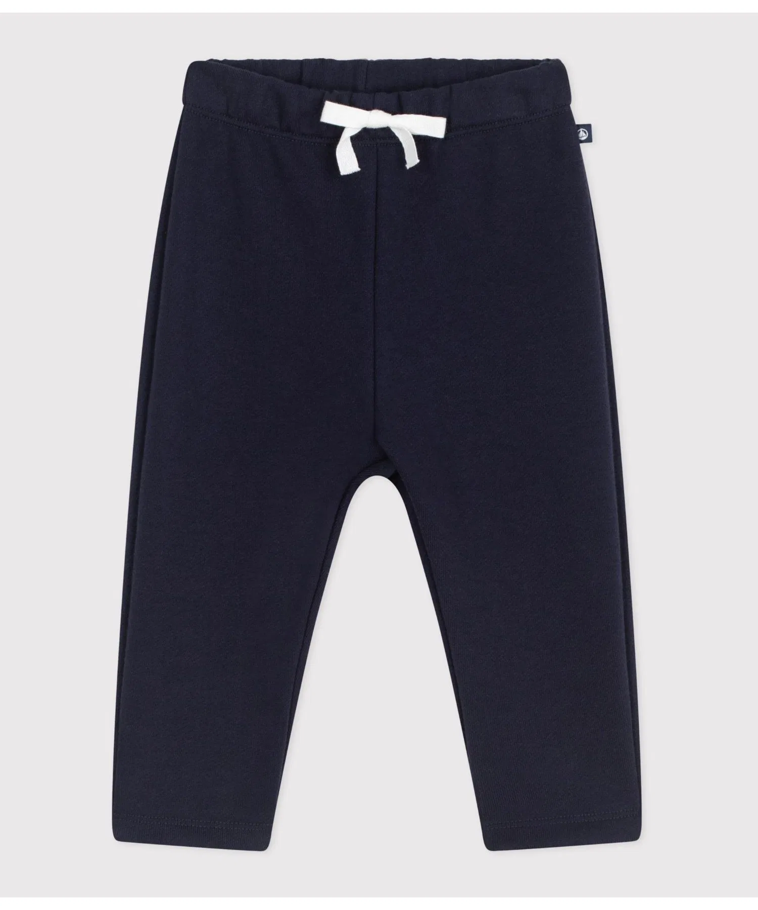 Детские хлопковые спортивные брюки Petit Bateau тёмно-синие