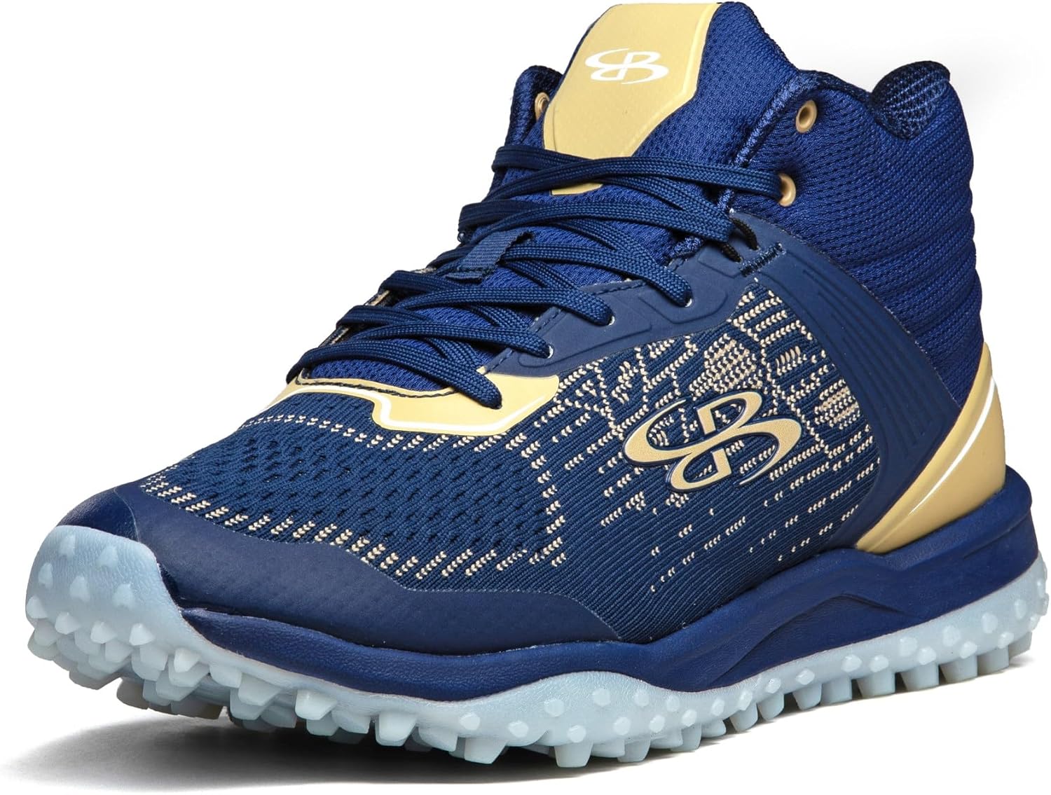 

Мужские футбольные кроссовки Boombah Viper Pureknit Turf Mid - Статус - Разнообразие цветов - Разные размеры, синий/золотой/темно-синий