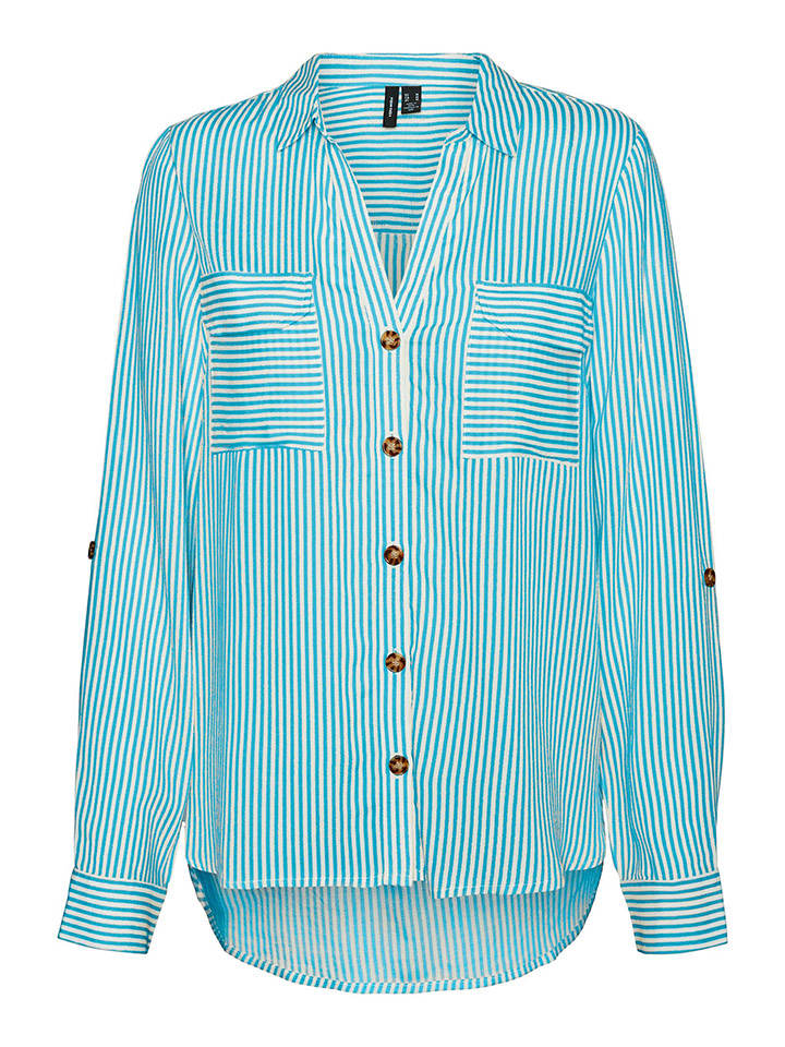 

Блузка Vero Moda, цвет blau/weiß