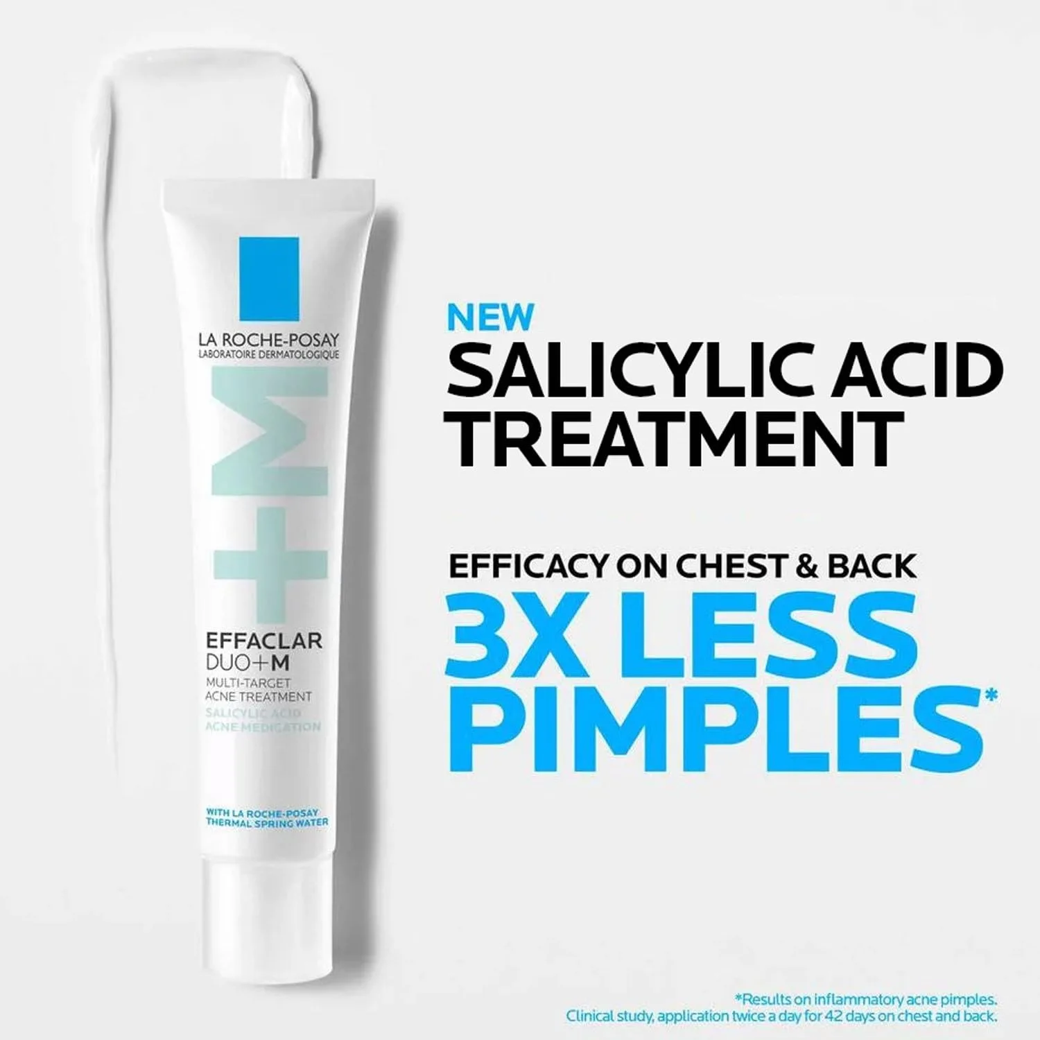 Крем для лица La Roche-Posay — Effaclar салициловая кислота для лица, матирующий гель- против акне для черных точек, 38.27 г — фото 3