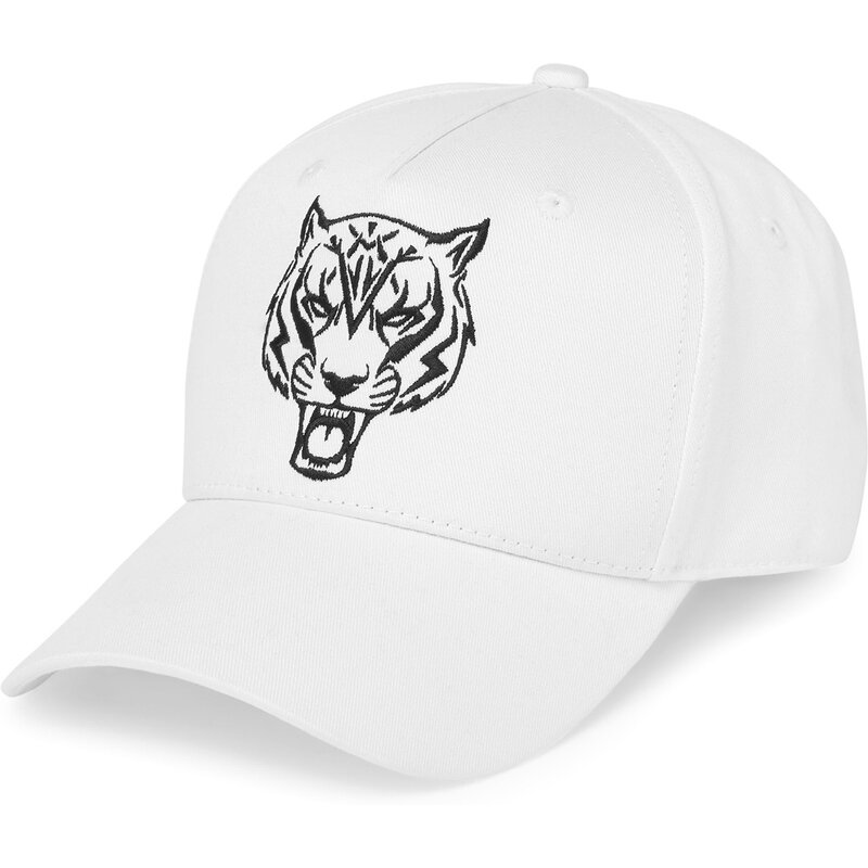 

Тигровая шапка Plein Sport, белый