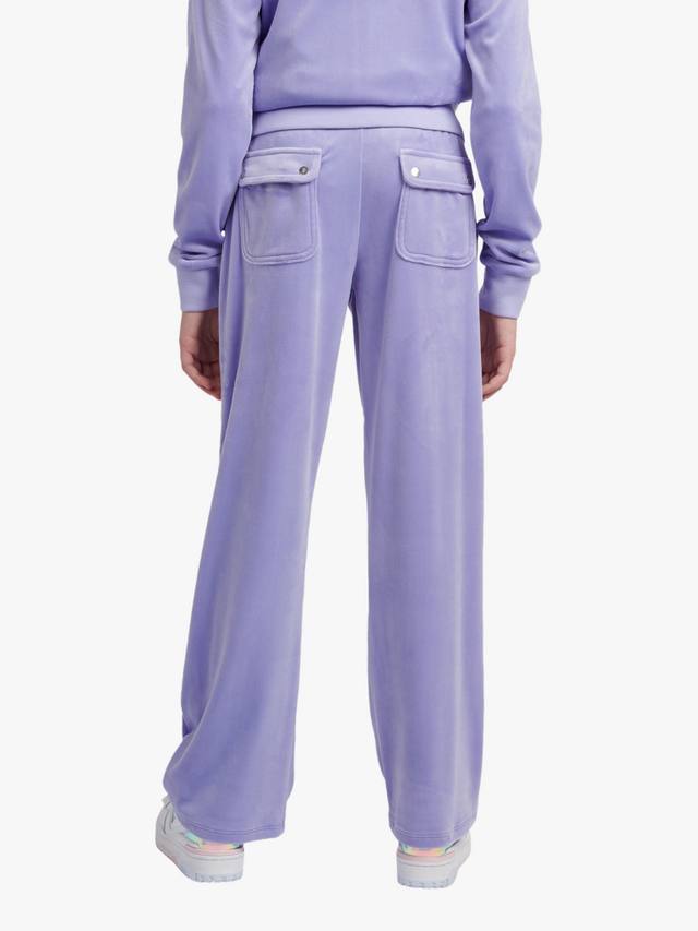 Детские спортивные брюки с пайетками и широкими штанинами Juicy Couture, Jacaranda — фото 3