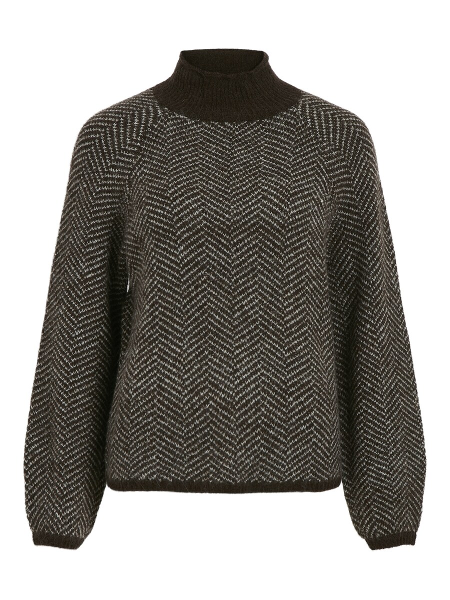 

Тонкий вязаный свитер VILA Sweater Vilory, темно-коричневый