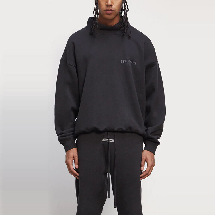 FW20 Толстовка унисекс черная Fear Of God Essentials, черный — фото 2