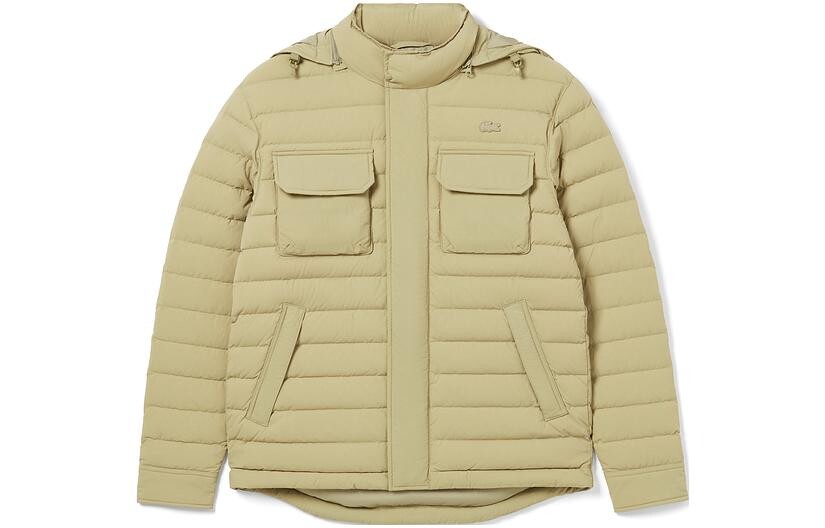 

LACOSTE Мужская стеганая куртка, цвет CB8/camel