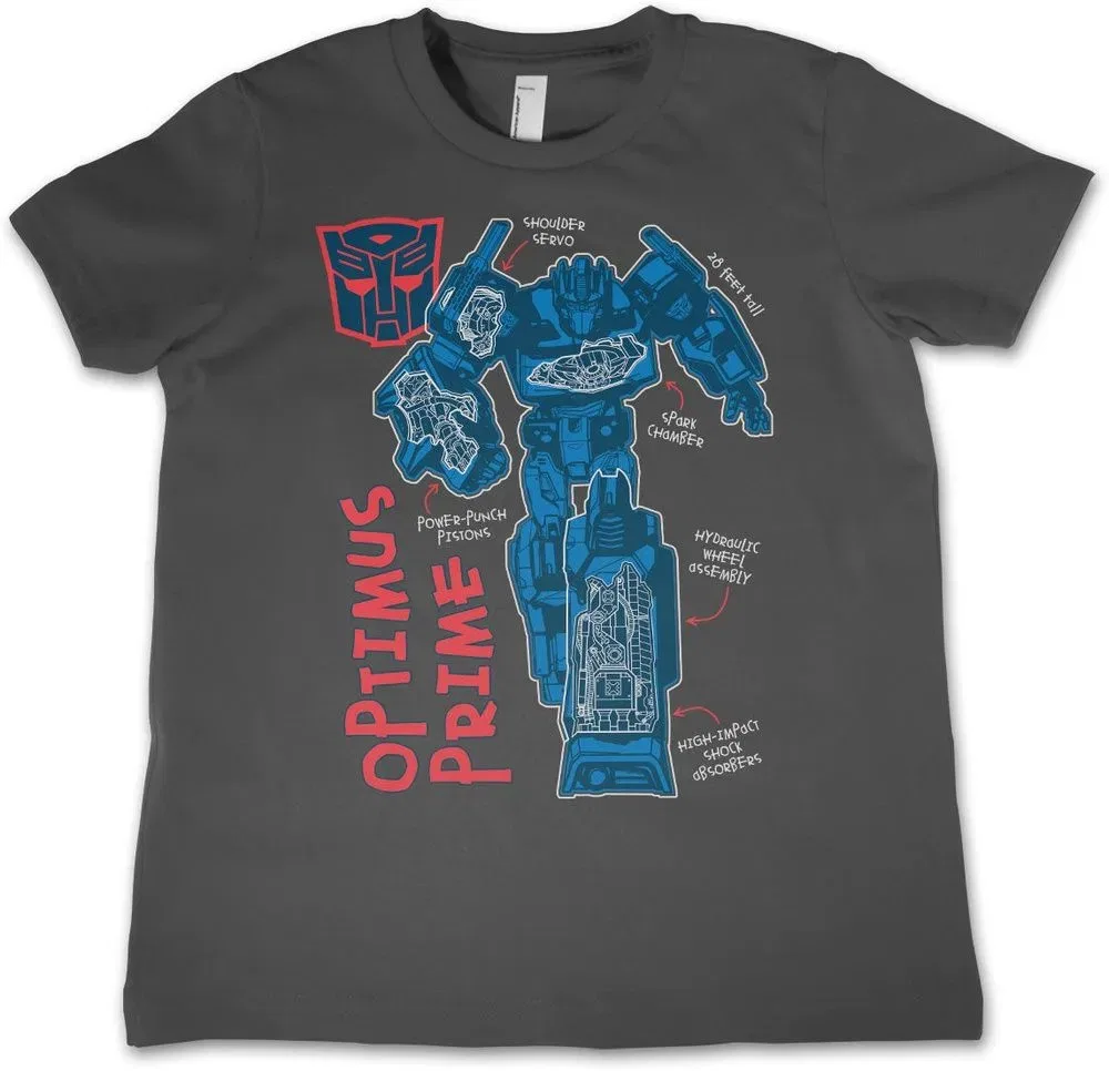 Футболка детская Optimus Prime Transformers, серый