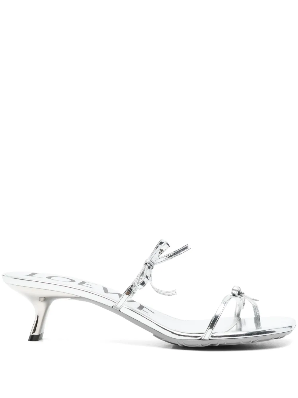 Босоножки Petal 45 LOEWE, серебяный