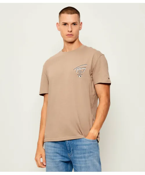 

Футболка Regular fit Tommy Jeans, бежевый
