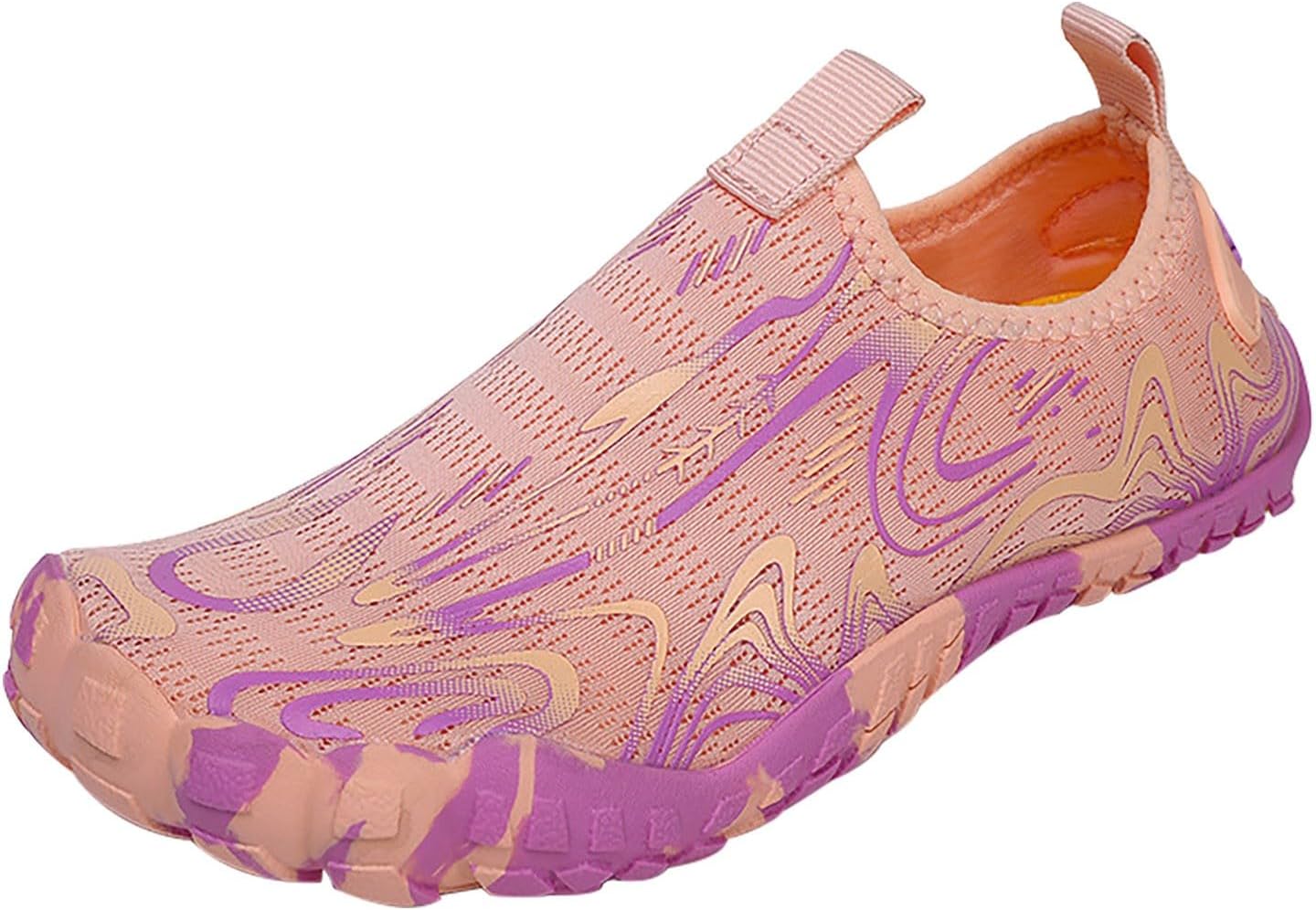 

Мужские водные тапочки, быстро сохнущие водные носки, обувь для ходьбы для каякинга, лодочных прогулок, походов, серфинга и активного отдыха на открытом воздухе Generic, розовый