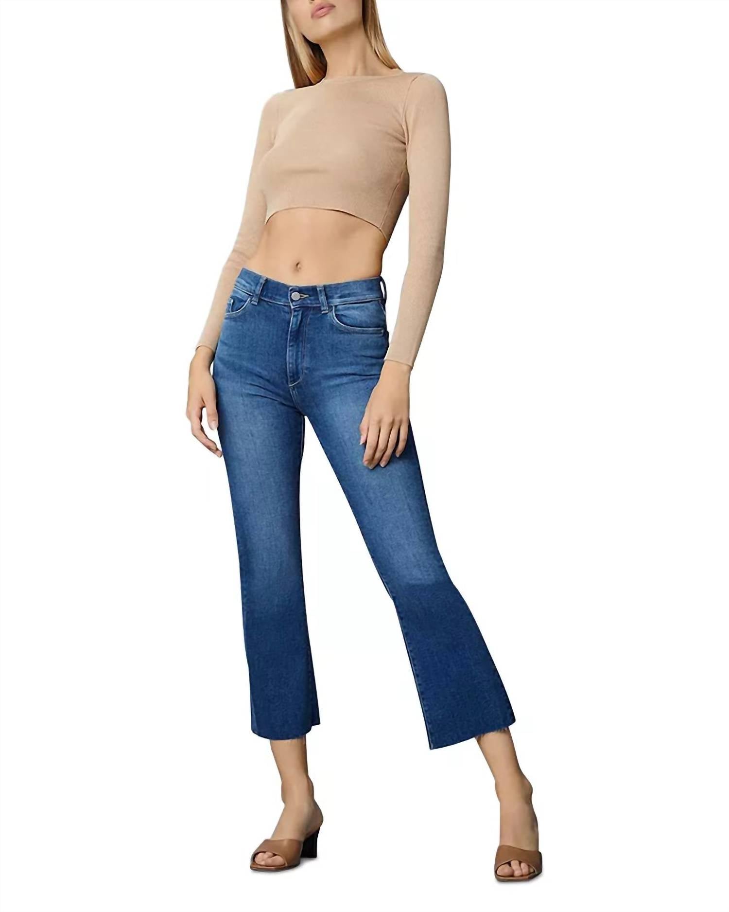 

Джинсы Bridget Bootcut с высокой посадкой Instasculpt средней посадки DL1961 - Women's, цвет mid raw
