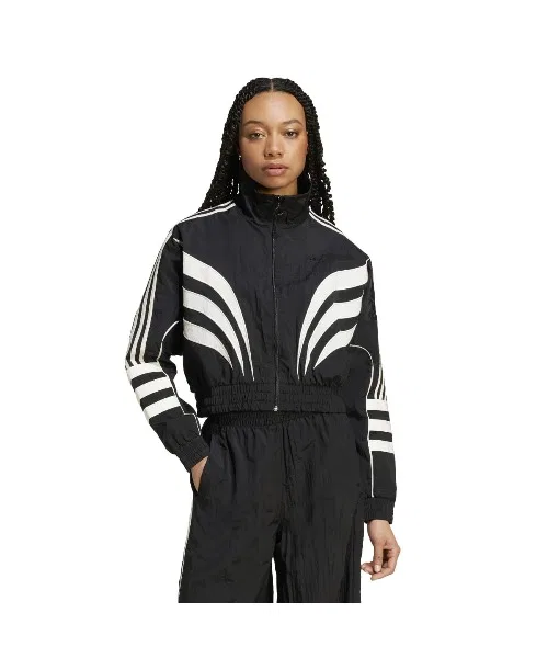 Толстовка adidas Originals Atlanta Cutline Loose Nylon Tracktop белая — фото 2