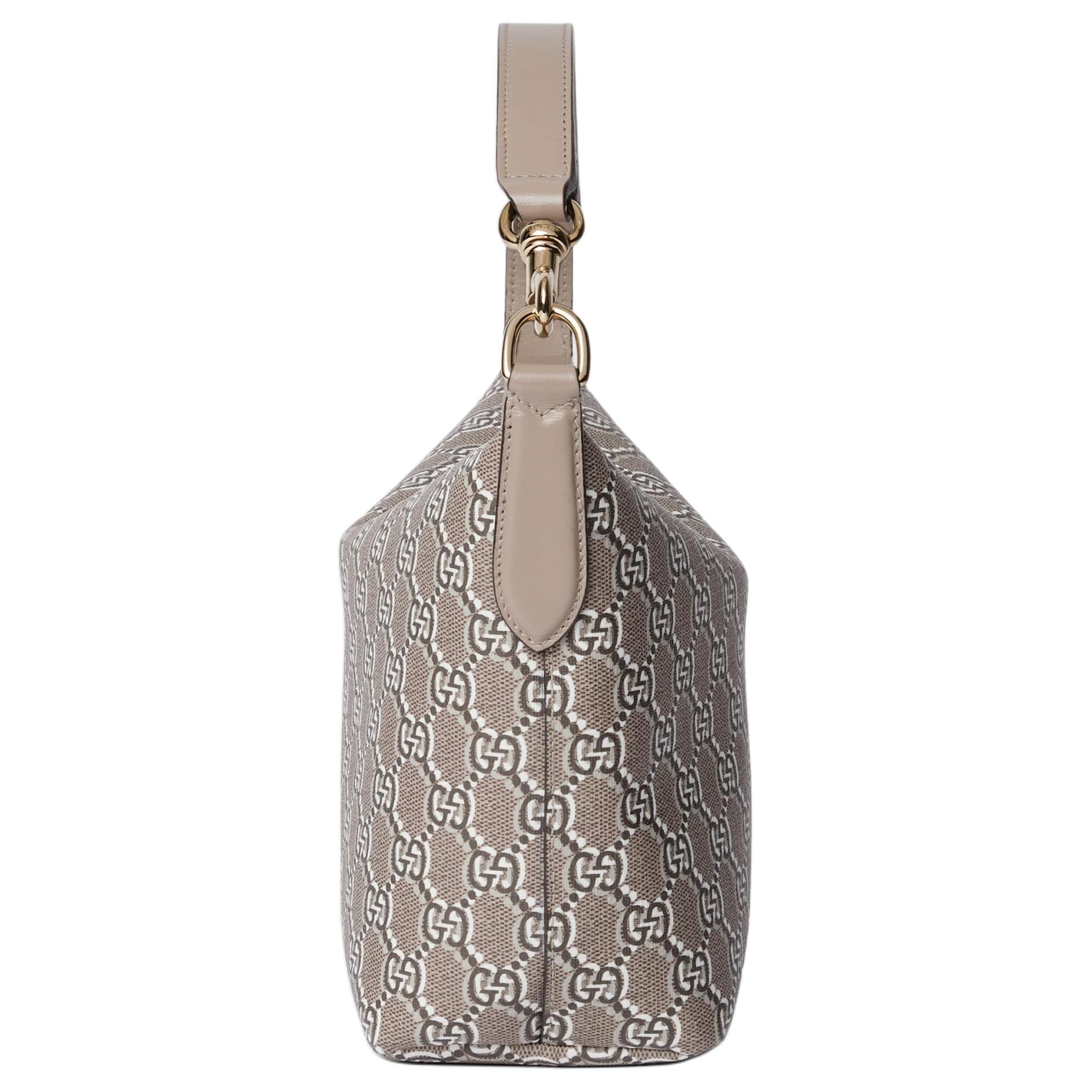 Мини-сумка GUCCI из канваса, бежевая — фото 3