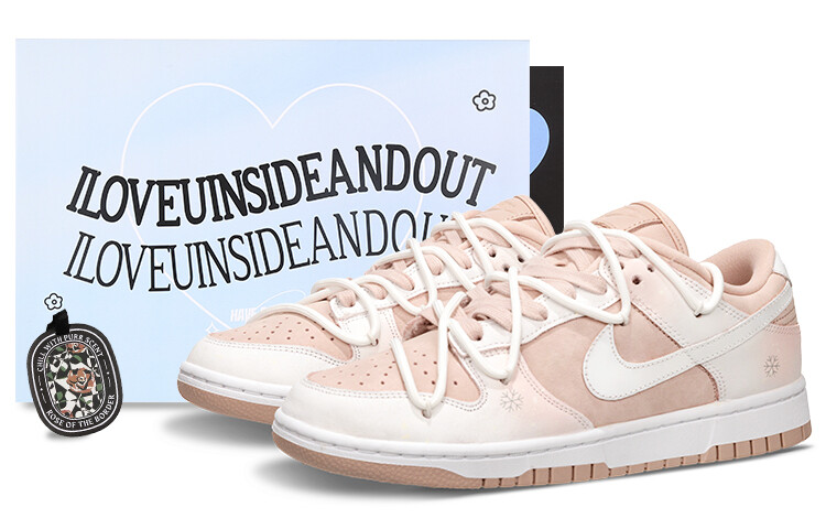 

Кроссовки Nike Dunk Skateboard Shoes Women's Low-Top Pink/White