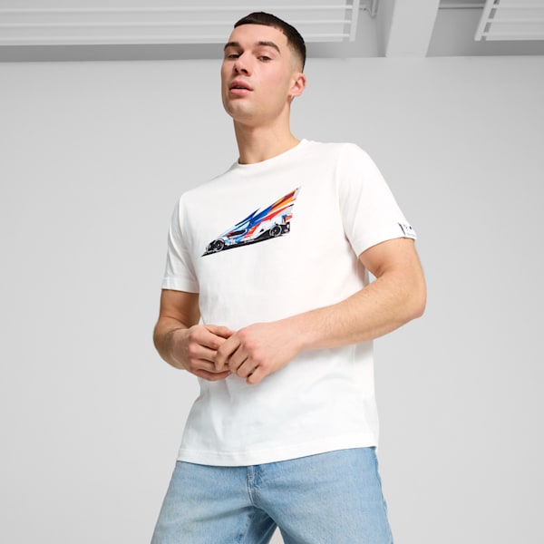 

Мужская футболка с графикой на тему автоспорта Bmw M Motorsport Puma, белый