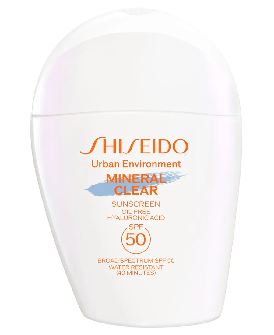 Солнцезащитный крем Urban Environment Mineral Clear Sunscreen SPF 50, 45 г Shiseido