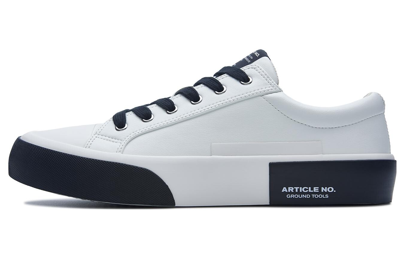 Кроссовки ARTICLE NO. Stylish Skateboarding Shoes Unisex Low-top Black, белый