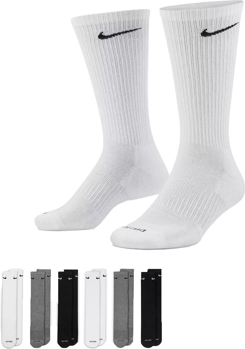 

Мягкие носки для тренинга Nike Dri-FIT Everyday Plus — 6 шт.