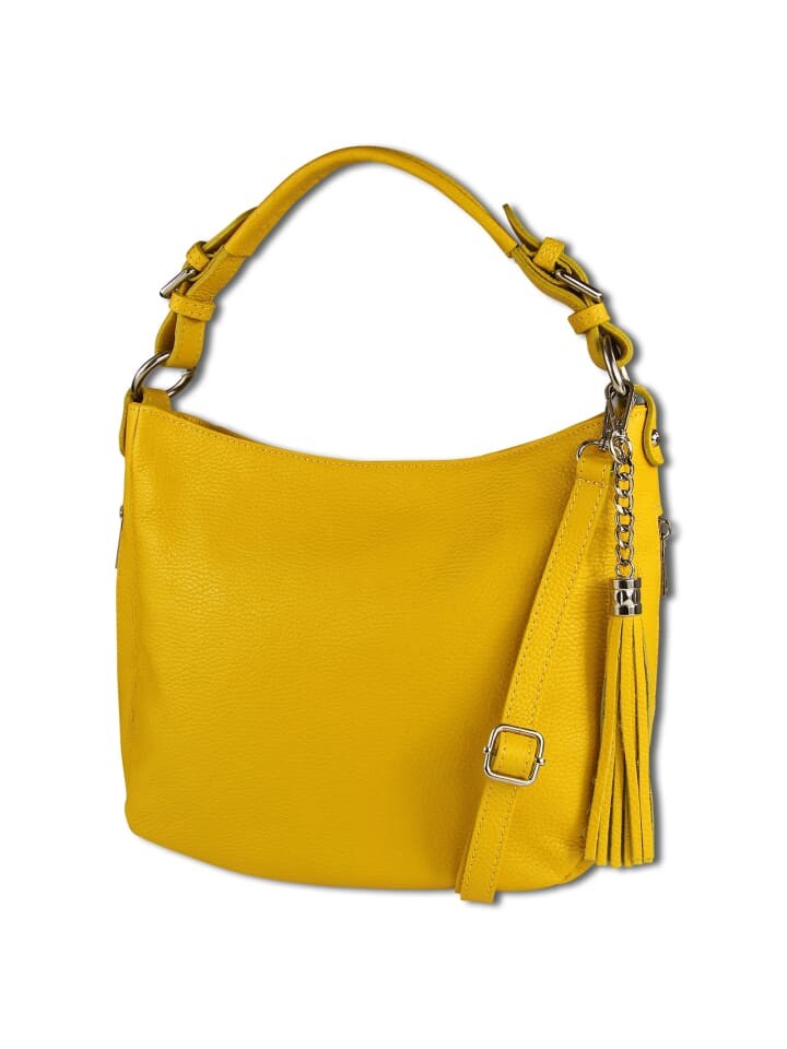 

Наплечная сумка Toscanto Schultertasche, Shopper Leder gelb ca. 30cm