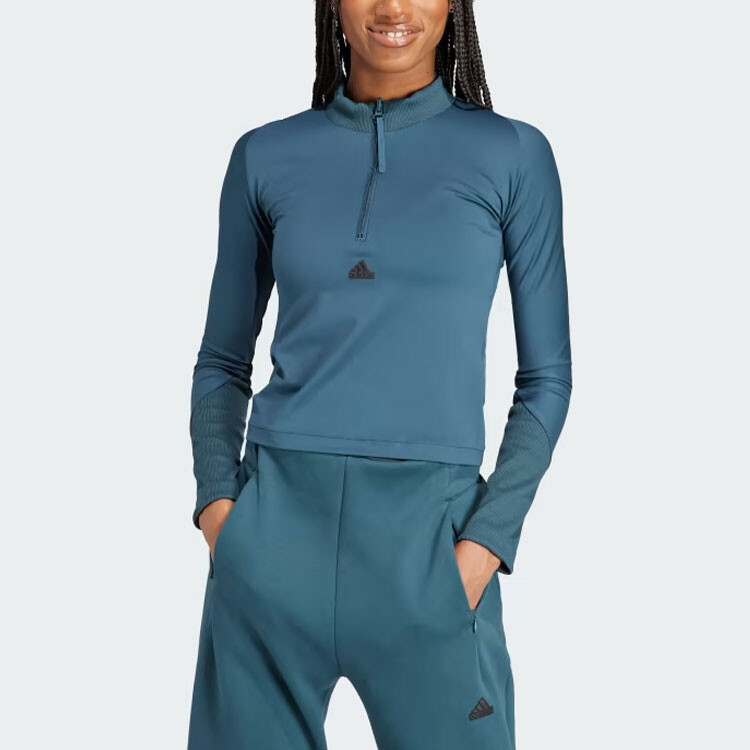 Футболка ZNE женская, ночная, синяя Adidas — фото 2