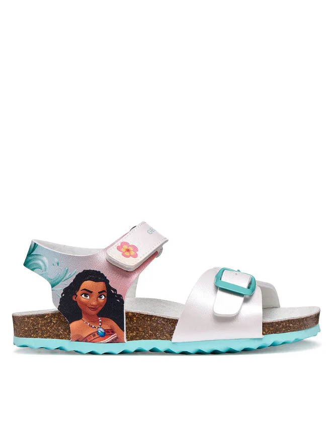 Geox Сандалии J Adriel Girl J558MG 000NF C0817 M белые
