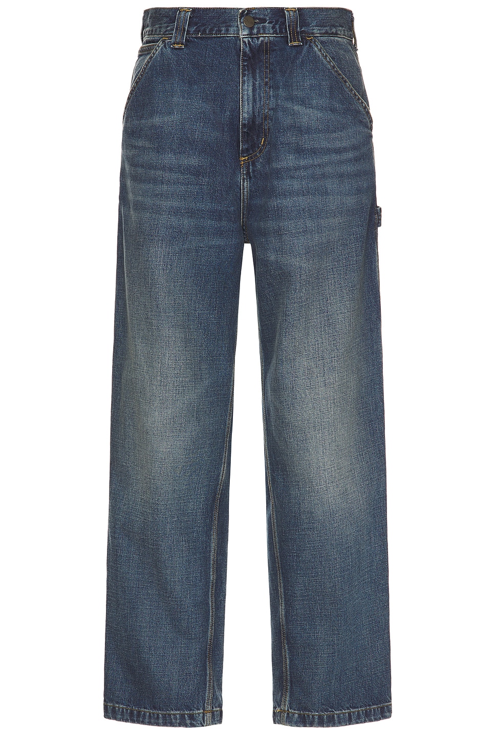 

Джинсы с одной накладкой на колене Carhartt Wip, Dark Used Wash Blue