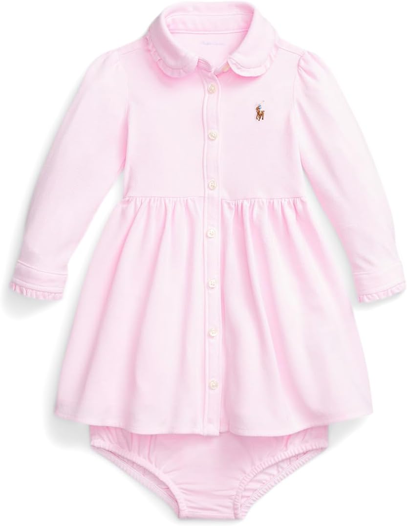 

Платье Polo Ralph Lauren Kids Oxford Mesh Dress & Bloomer, цвет Carmel Pink
