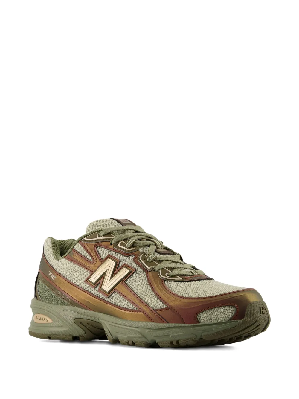 Кроссовки 740 New Balance, зеленый — фото 2