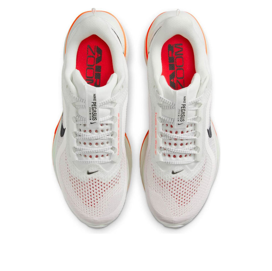 Кроссовки (WMNS) Nike Air Zoom Pegasus Premium 'Summit White Bright Crimson', белый — фото 4