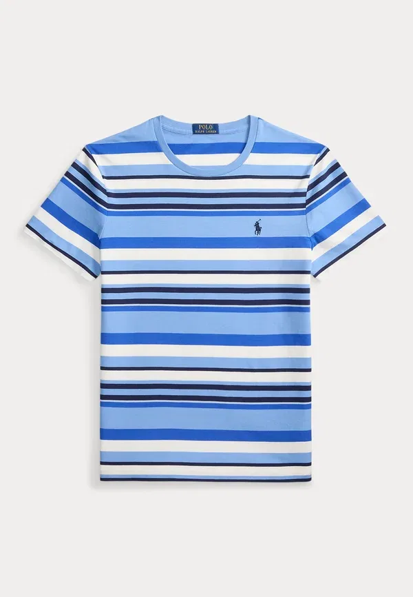 Футболка Polo Ralph Lauren Custom Slim Fit Striped Jersey Print, цвет бристольский синий мульти — фото 4