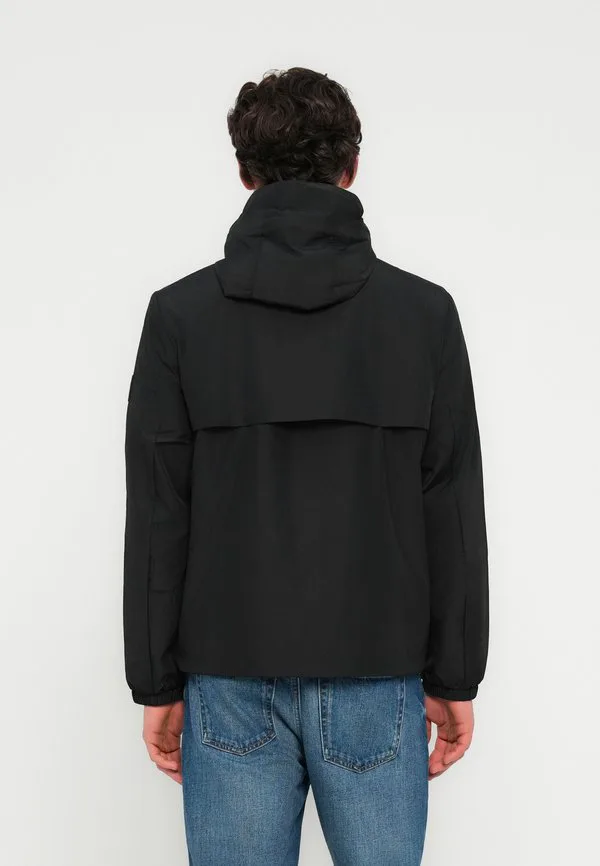 Куртка с капюшоном и застежкой-молнией в тон, межсезонная куртка. Tommy Hilfiger, Black — фото 3