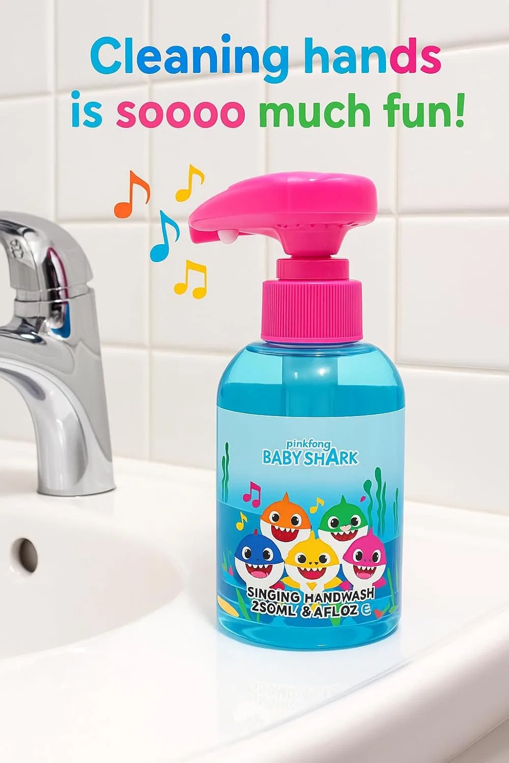 Антибактериальное жидкое мыло «Baby Shark» с музыкой Corsair Toiletries — фото 3