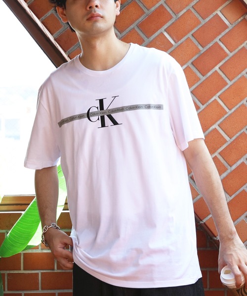 

Футболка с коротким рукавом, логотип Calvin Klein, белый