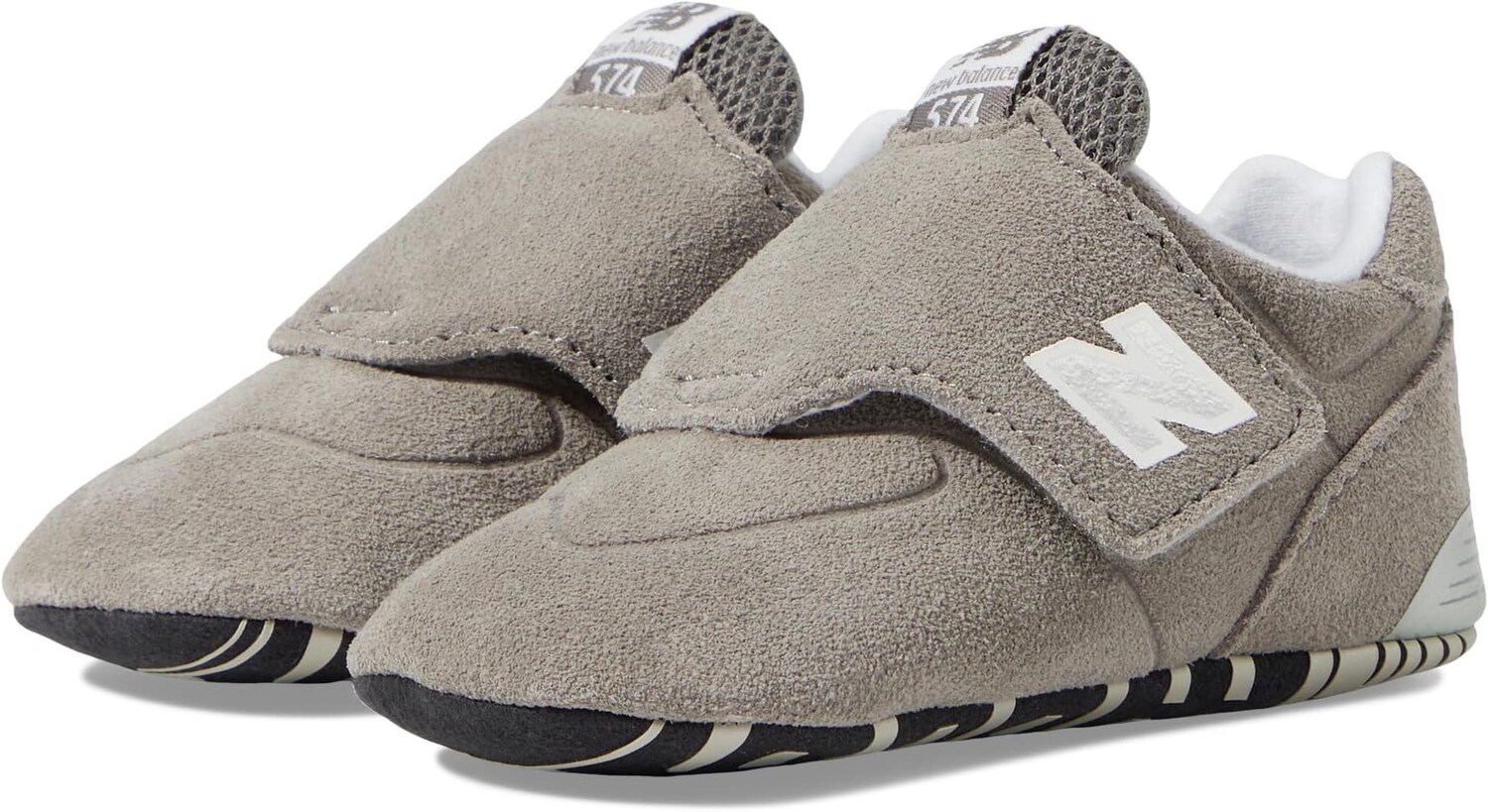 

Кроссовки 574 Crib New Balance, цвет Shark Skin/Cement