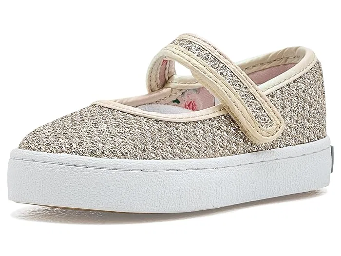 Кроссовки Mary Jane с блестками Amy FootMates, Gold Sparkle