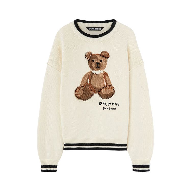 

Свитер Palm Angels Bear In Mind Sweater, Off White
