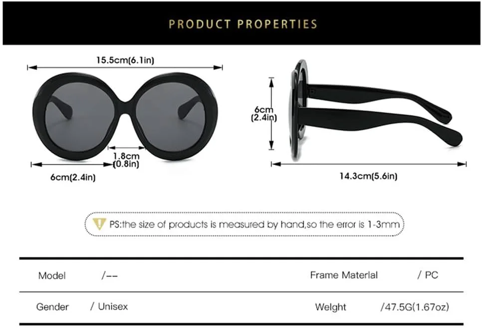 

Круглые солнцезащитные очки для женщин и мужчин в винтажном стиле с градиентными линзами и поликарбонатной оправой, защита от ультрафиолета UV400 HCPIHF, C3