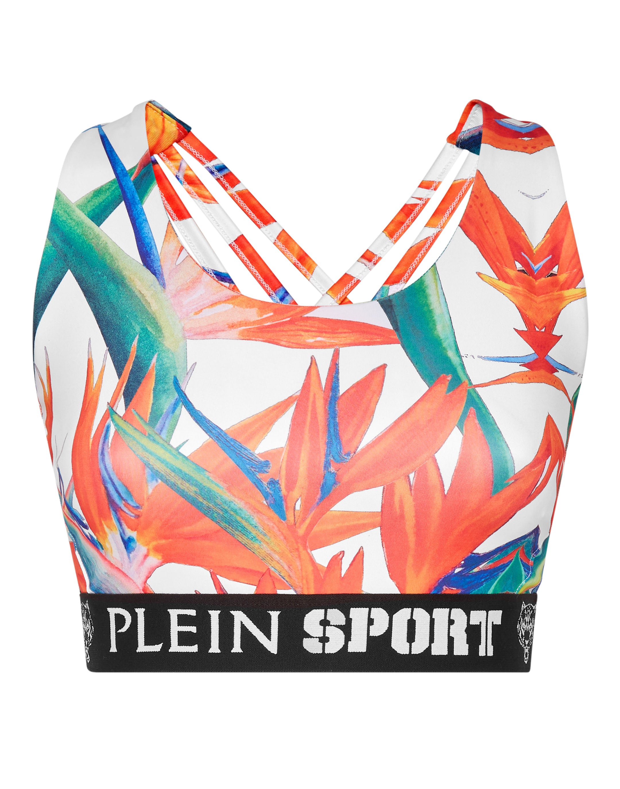 

Бюстгальтер для бега трусцой PLEIN SPORT, белый/мультиколор