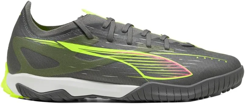 Футбольные бутсы Puma Men's Ultra 5 Match Turf Trainer, серебристый/желтый