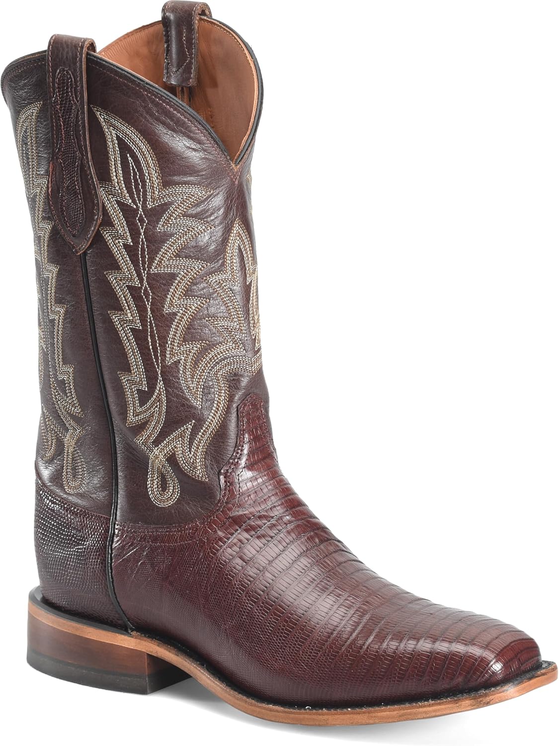 

Мужские премиальные кожаные вестерн-бутсы Justin Reposado 12 Lizard Cowboy, классический дизайн, прочная конструкция, удобная посадка, шоколадный