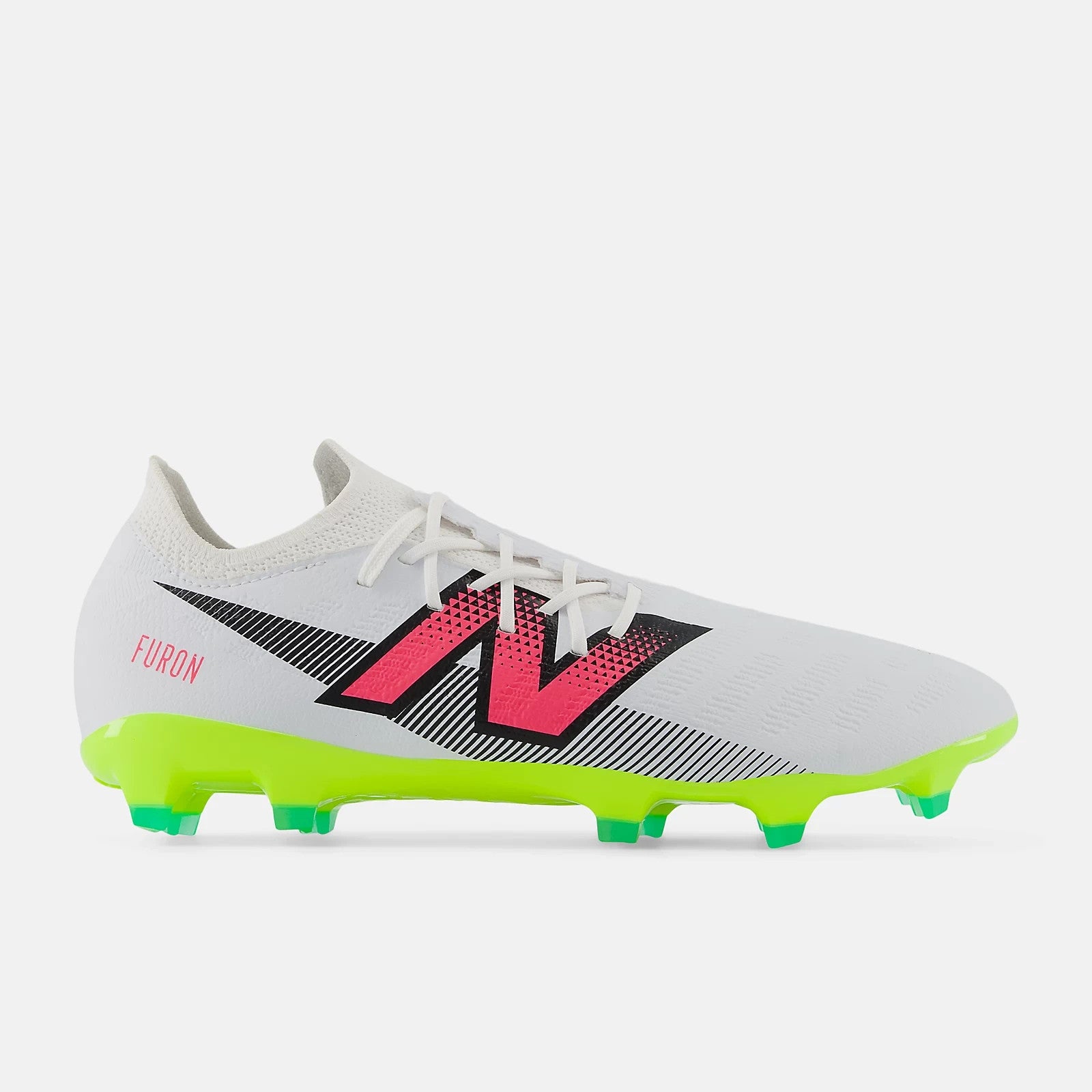 Бутсы для футбола New Balance Furon Destroy FG V7+ SF2FH75 унисекс белые DWA1366 New Balance, белый — фото 2
