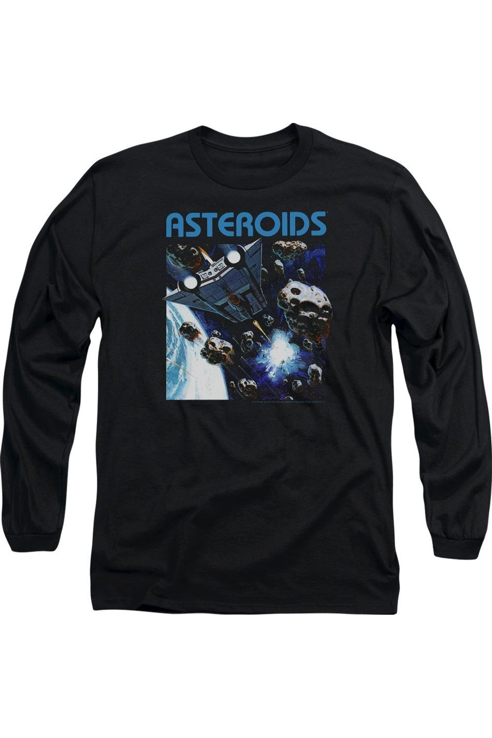 

Футболка Atari 2600 Asteroids с длинным рукавом для взрослых Gildan, черный
