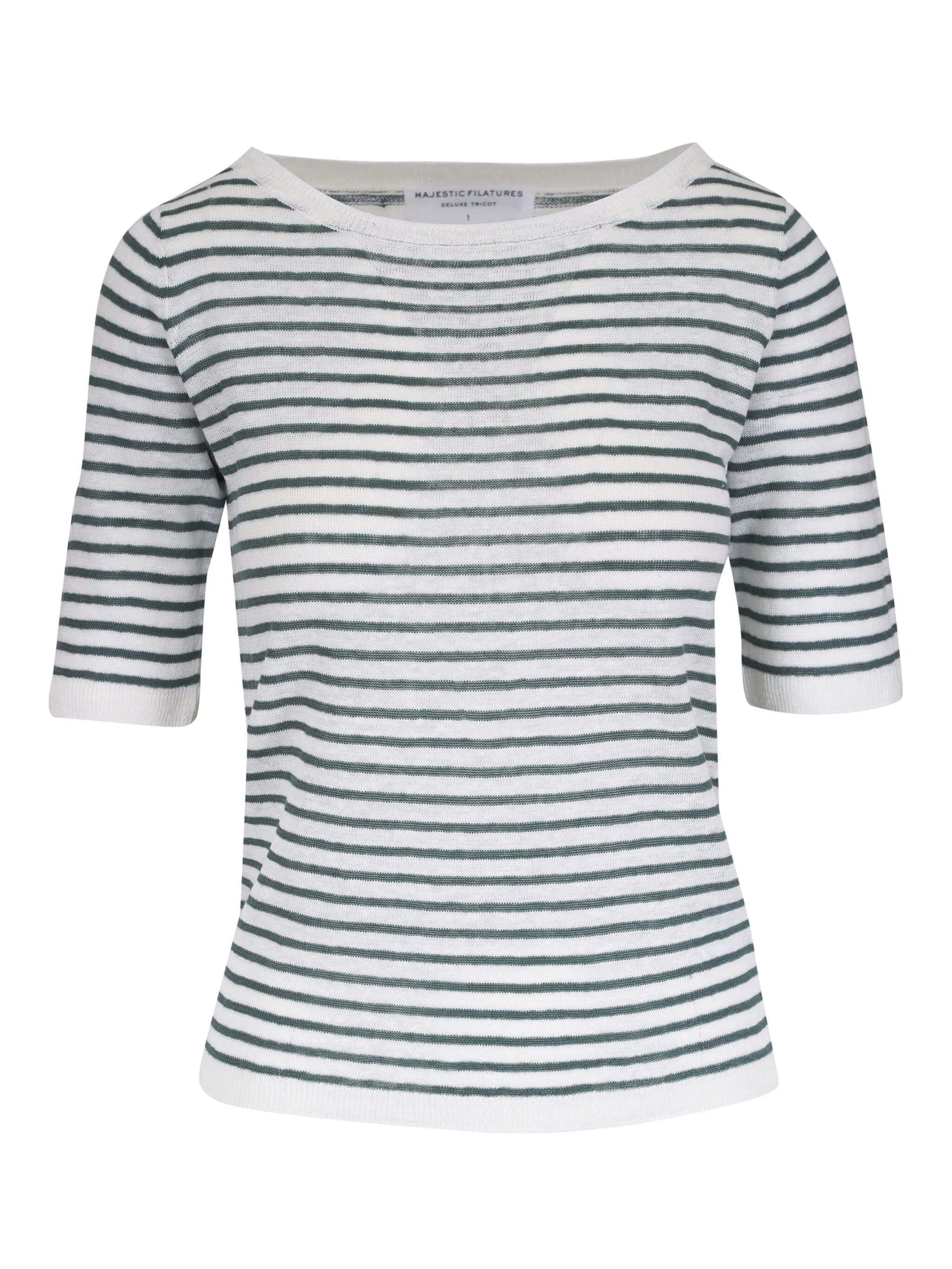 

Льняная футболка Majestic Filatures, белый