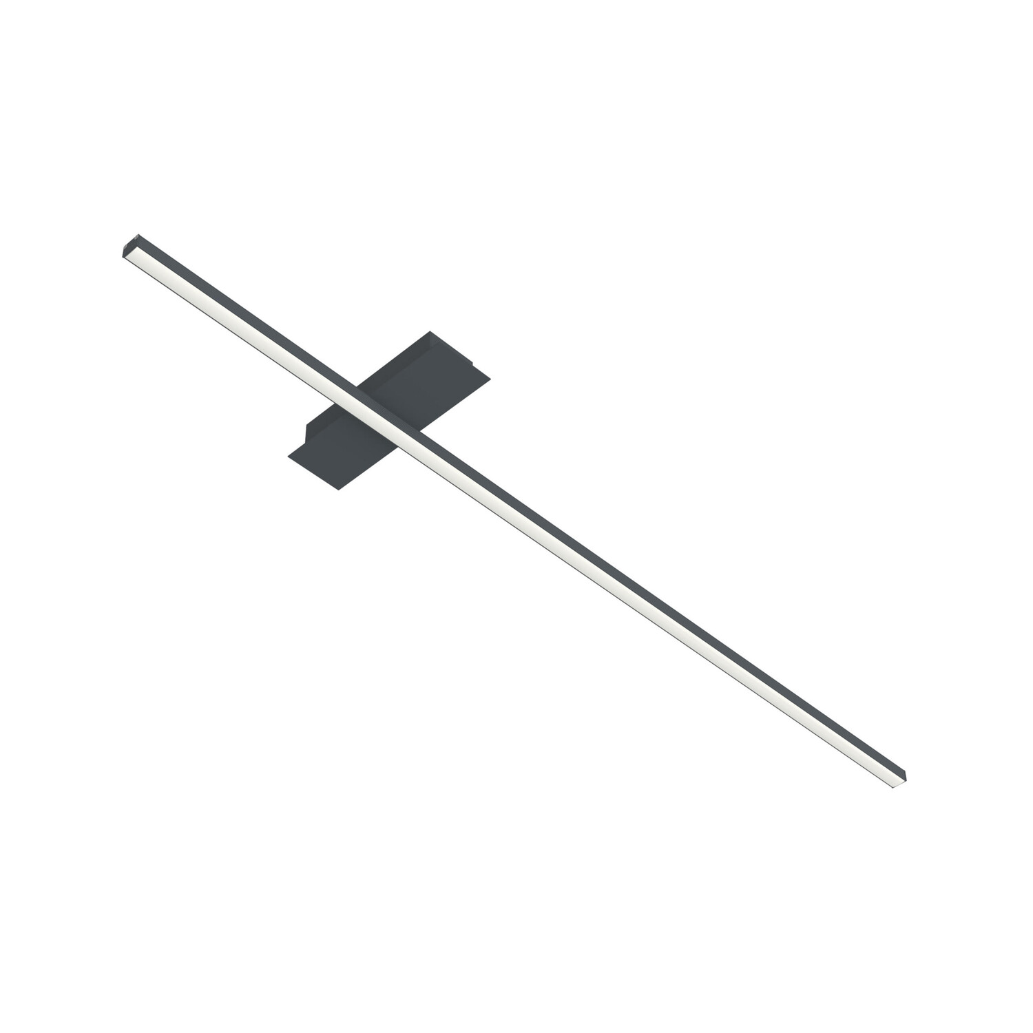 

Светодиодный потолочный светильник Lumicom, 2x100x2 см, антрацит